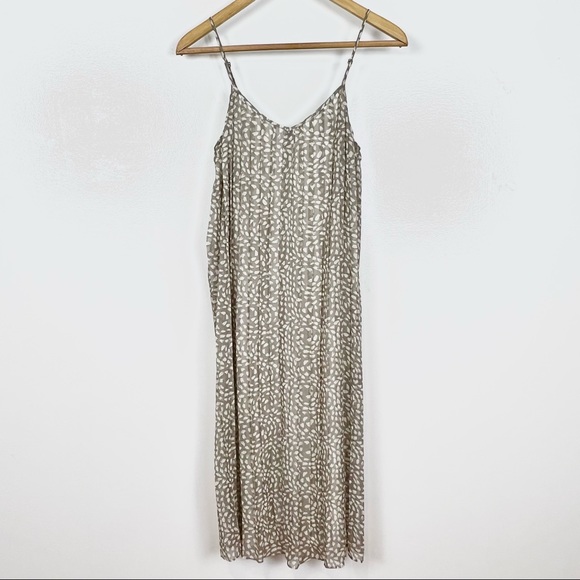 Fossil Solid Fold Dress Spaghetti Strap Fit-Flare Swing Women’s Small - Picture 1 of 16